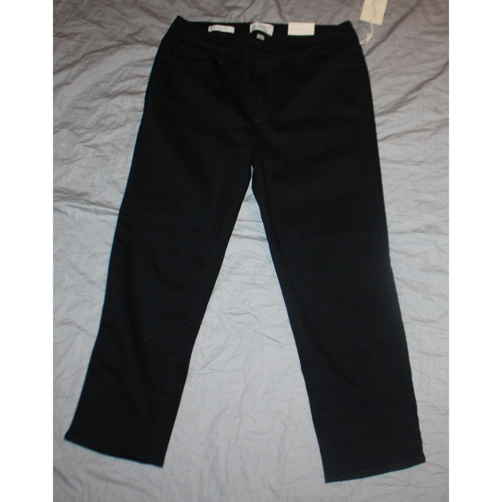 Universal Thread Women's High Rise slim straight Jeans black Size 12 short